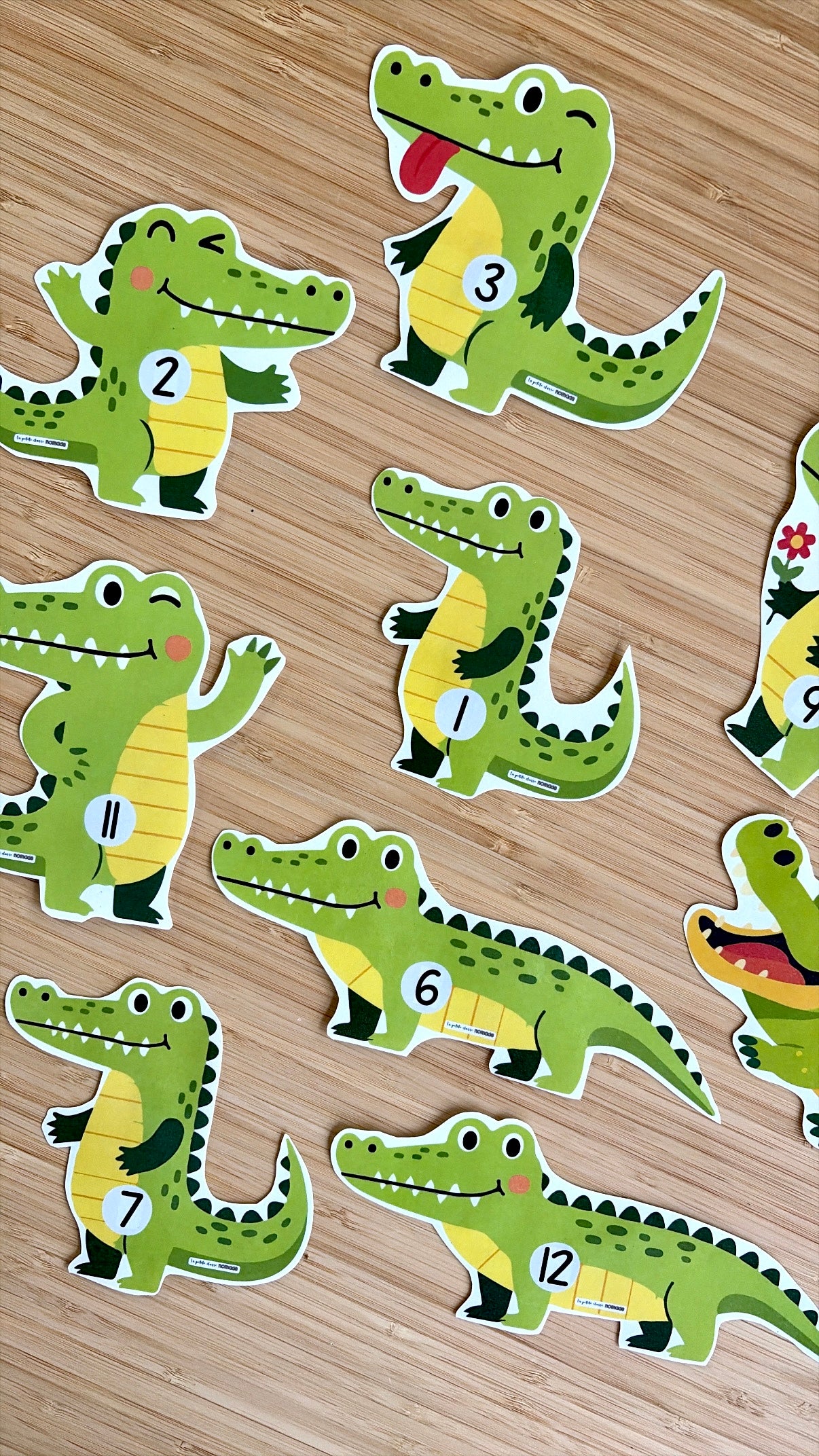 Crocodiles numérotés - Pirates et océan
