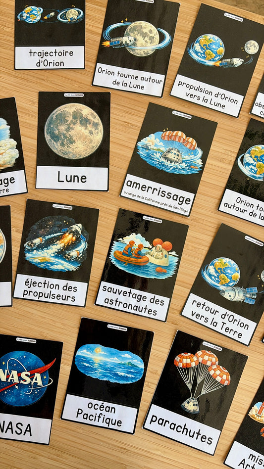 Mots imagés et séquence visuel - Mission Artemis 2