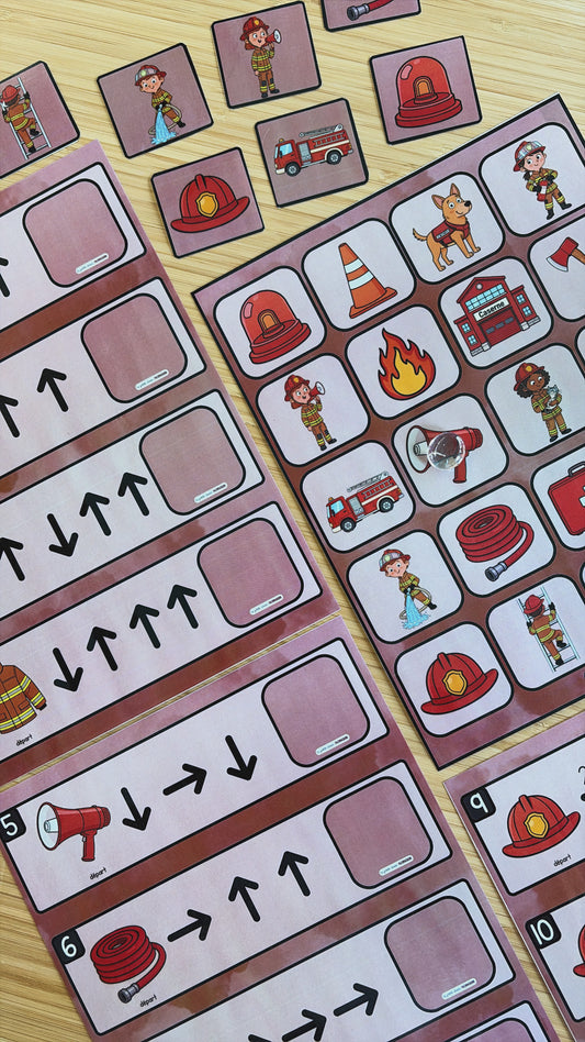 Jeu de directions - Pompiers