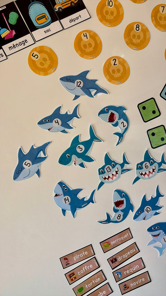 Requins numérotés