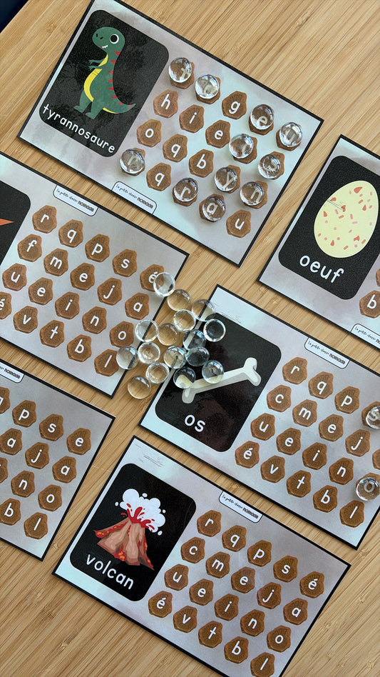 Atelier - Retrouve les lettres dinosaures