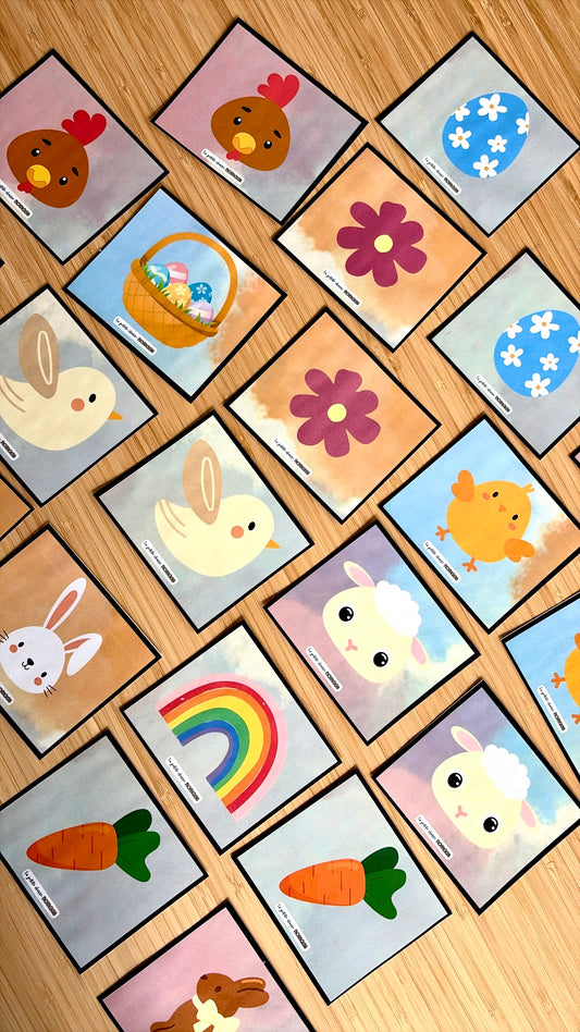Jeu de mémoire - Pâques et printemps