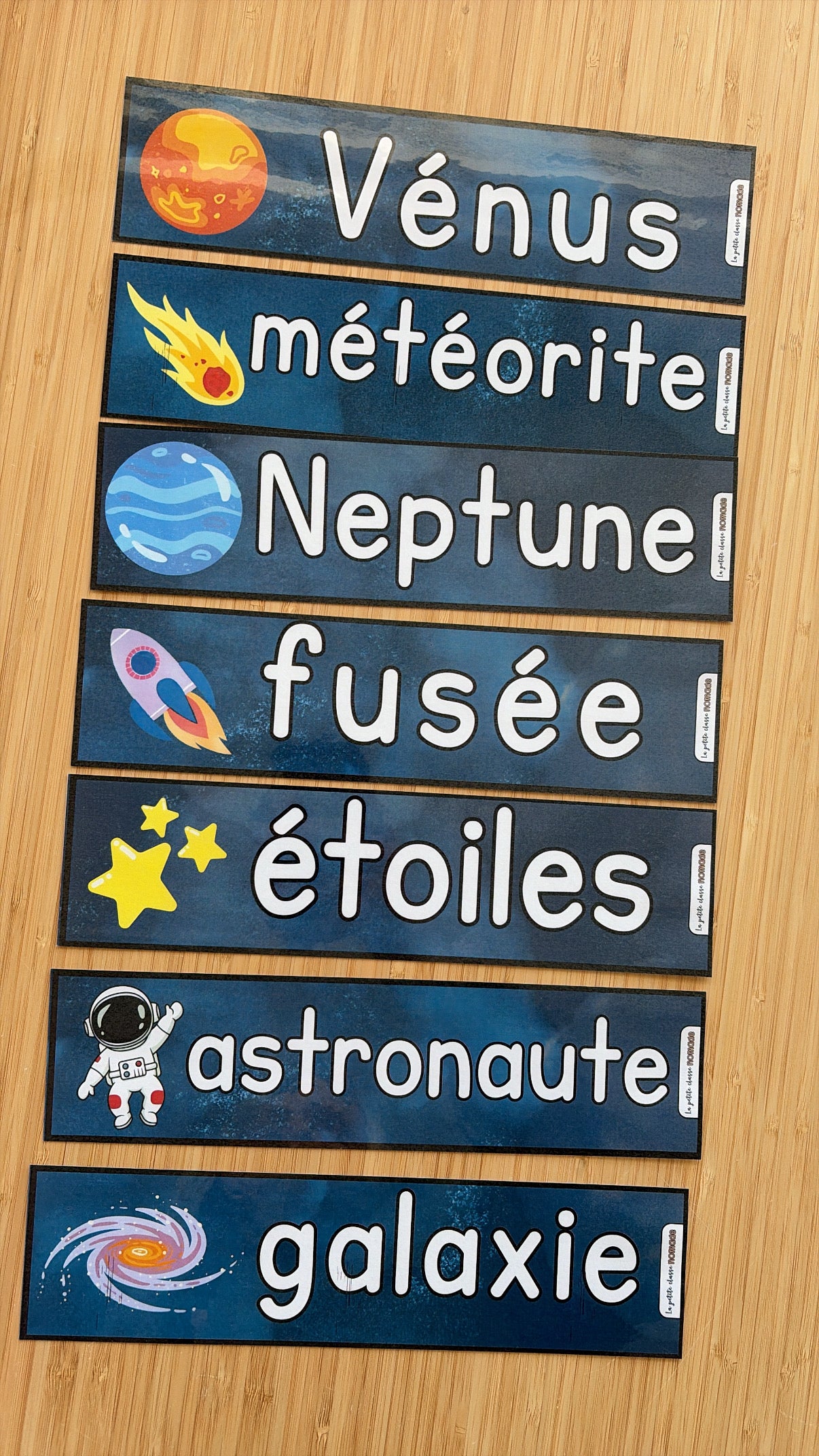 Mots imagés à tracer - Espace et environnement