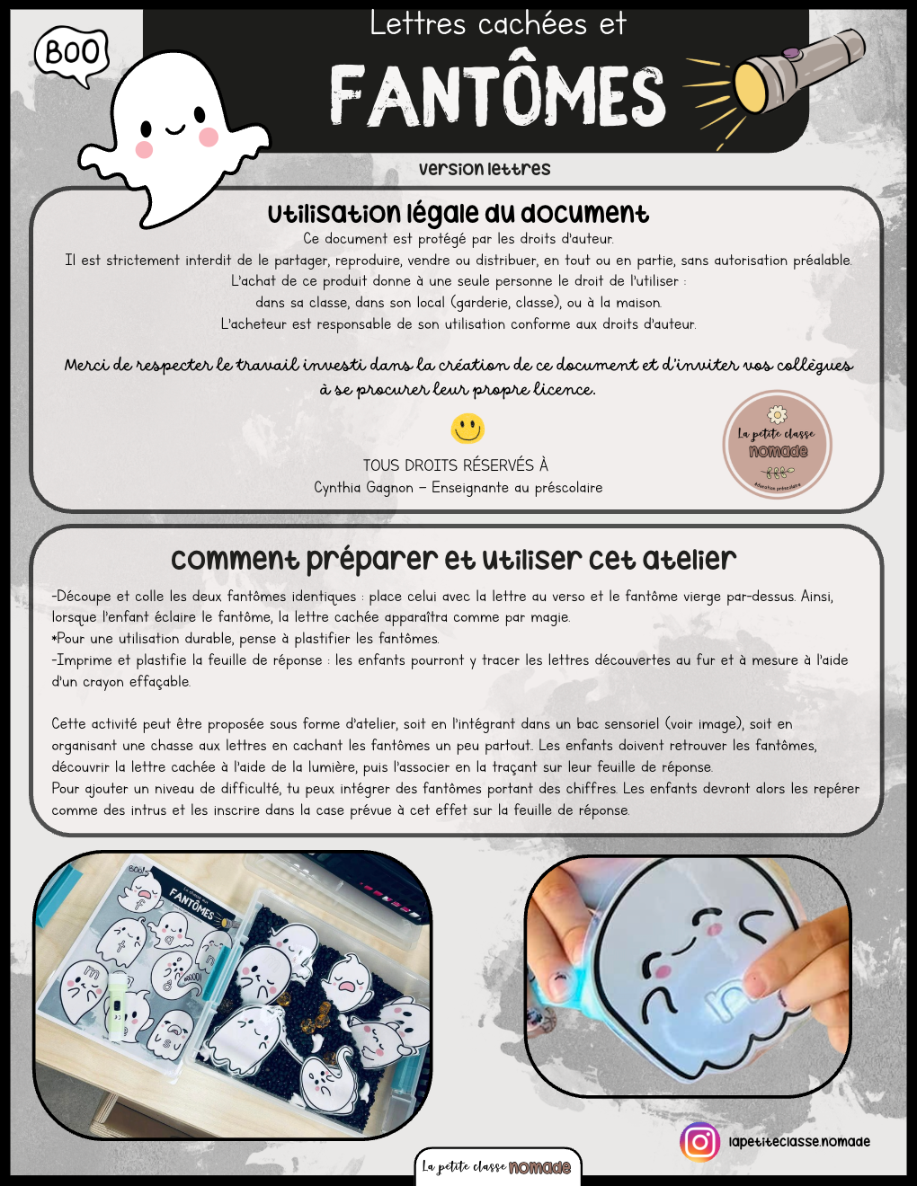 Atelier - Lettres cachées et fantômes