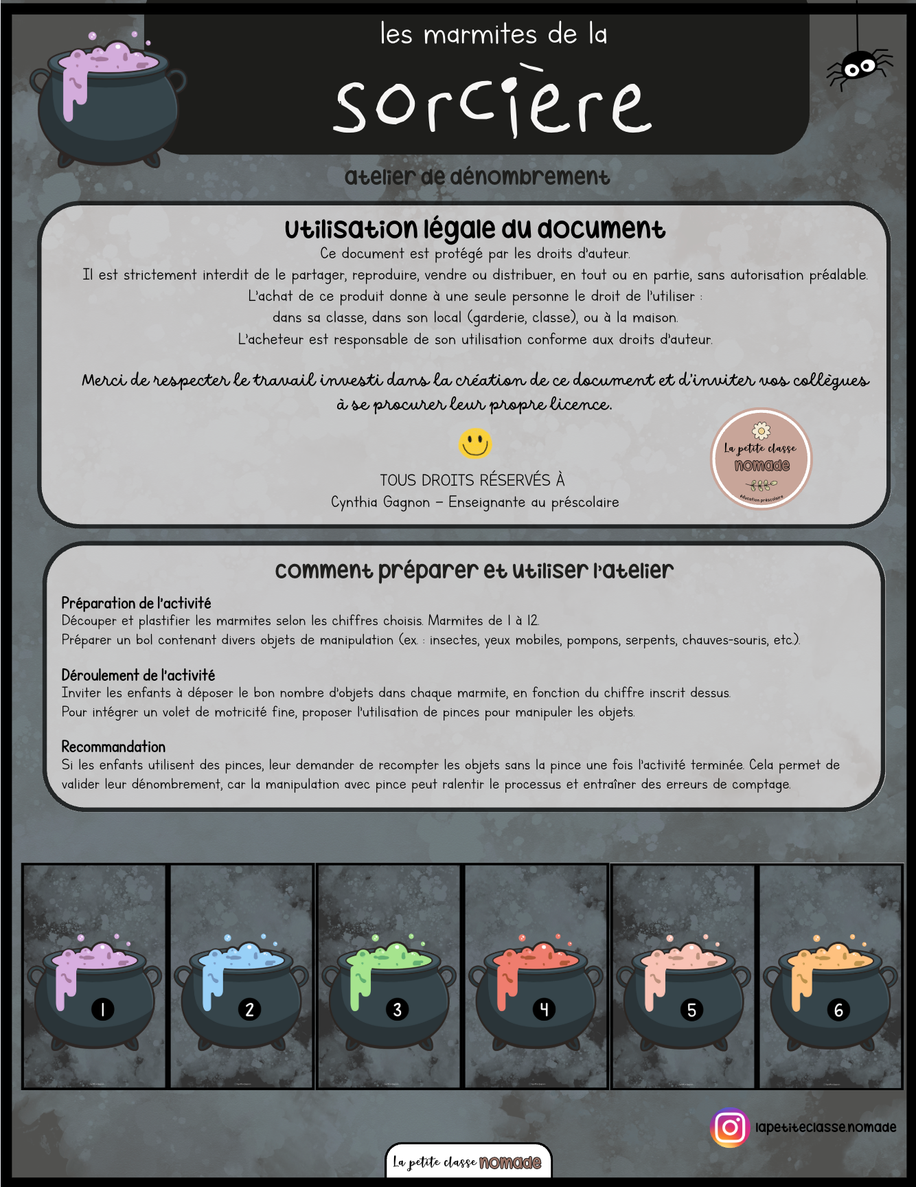 Atelier - Les marmites de la sorcière