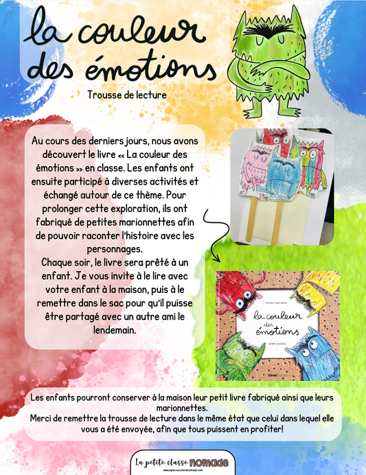 Livret - La couleur des émotions