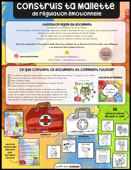 Construis ta mallette de régulation émotionnelle