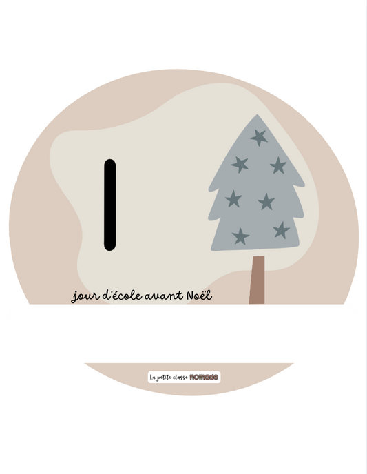 Pastilles décompte de Noël