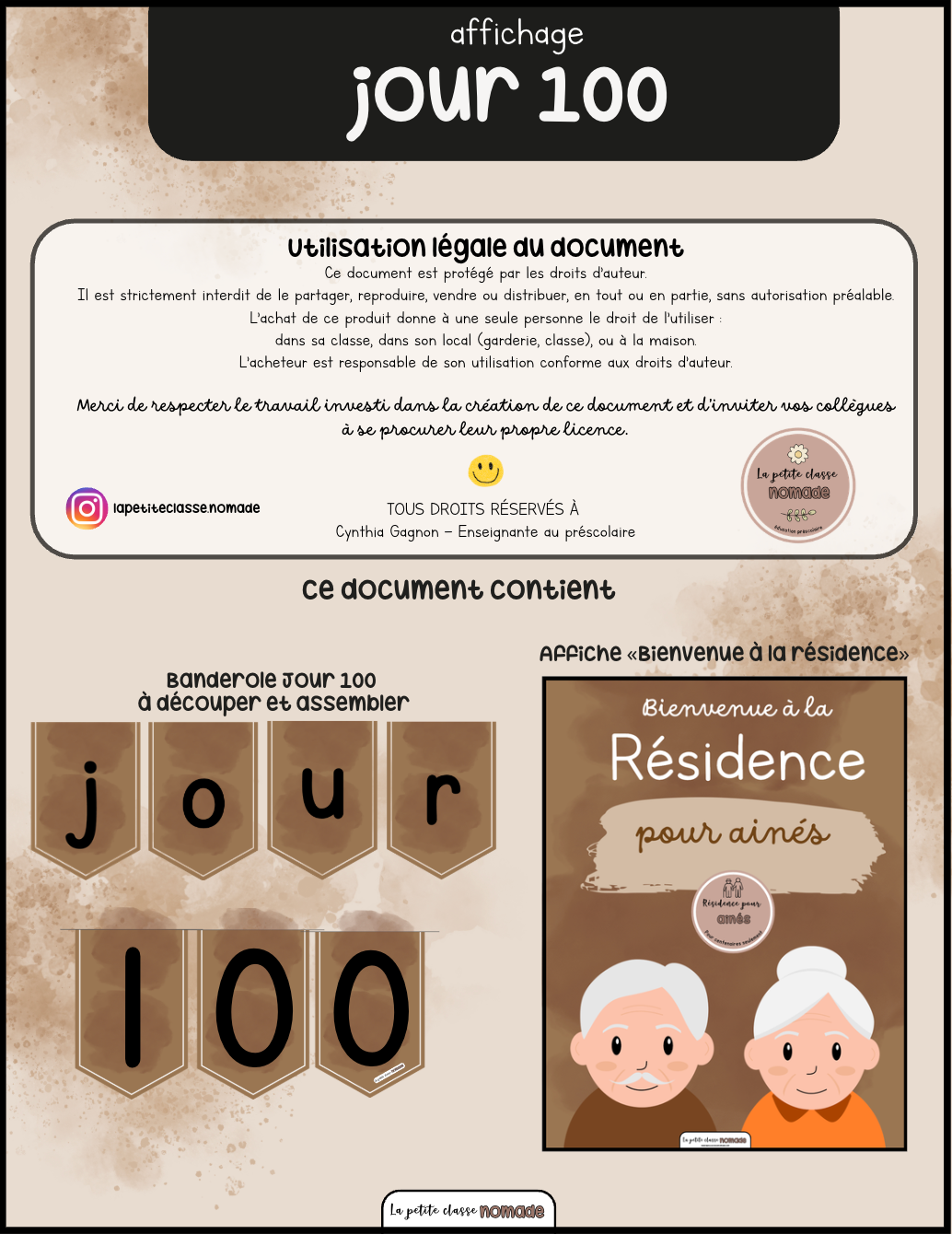 Affichage - Jour 100