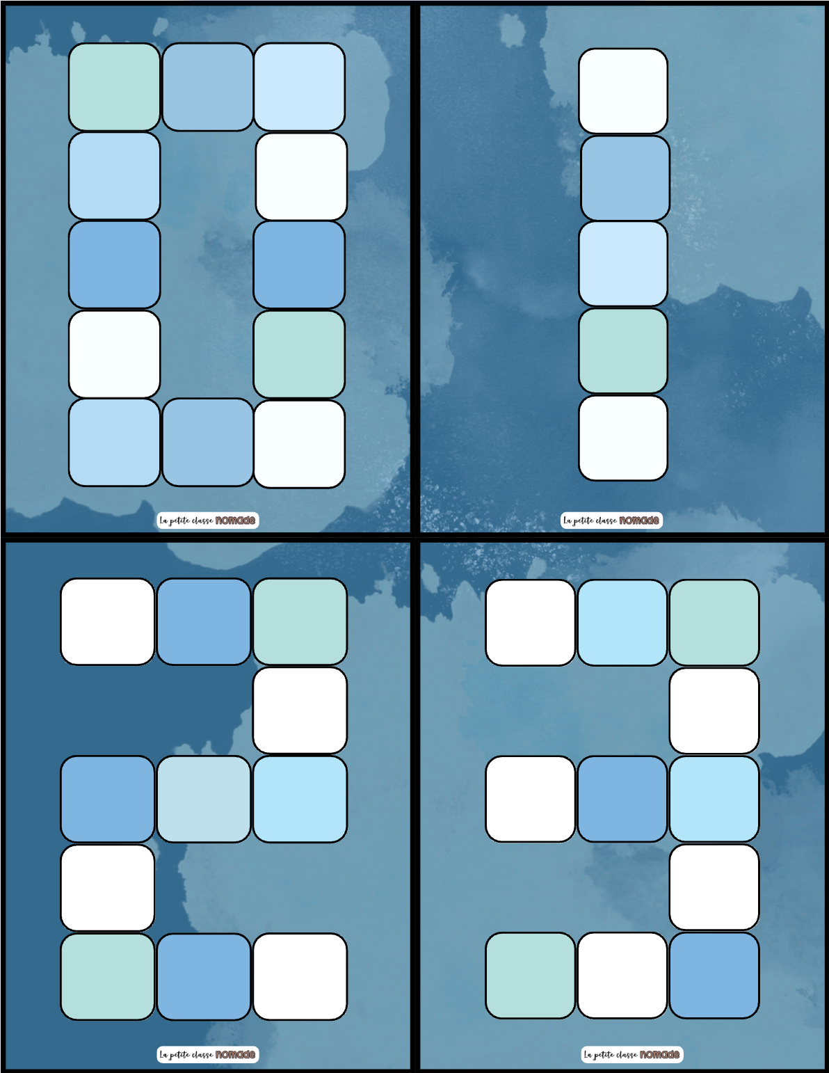 Atelier - Chiffres en blocs de glace - Monde polaire