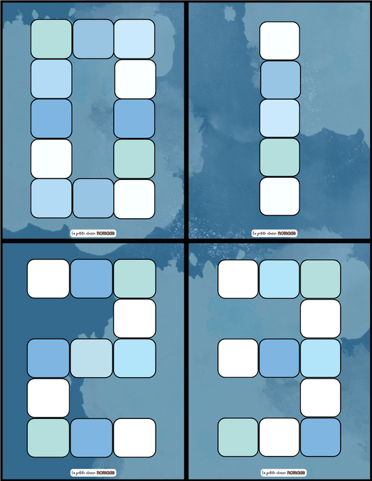 Atelier - Chiffres en blocs de glace - Monde polaire