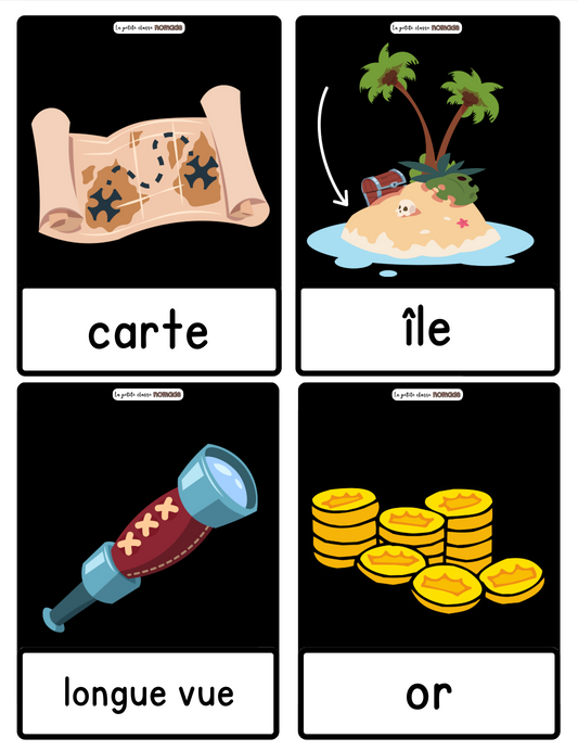 Mots imagés (petits) - Pirates et océan