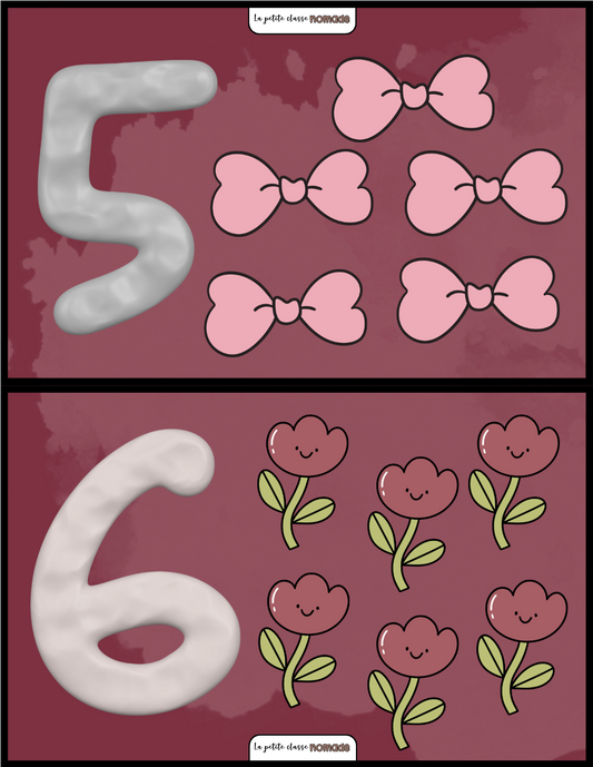 Atelier - Chiffres et pâte à modeler - St-Valentin