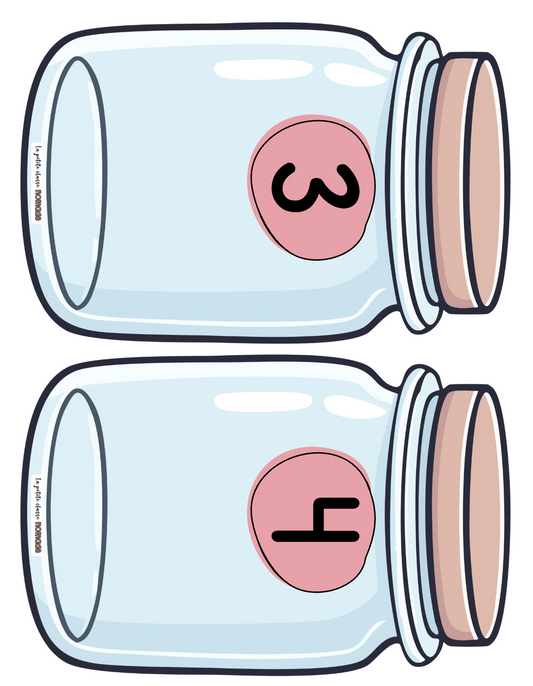 Atelier - Remplis les pots - St-Valentin