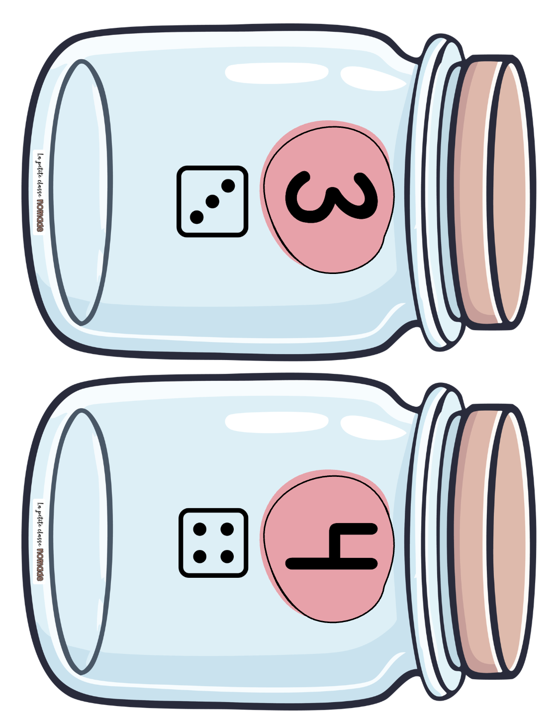 Atelier - Remplis les pots - St-Valentin