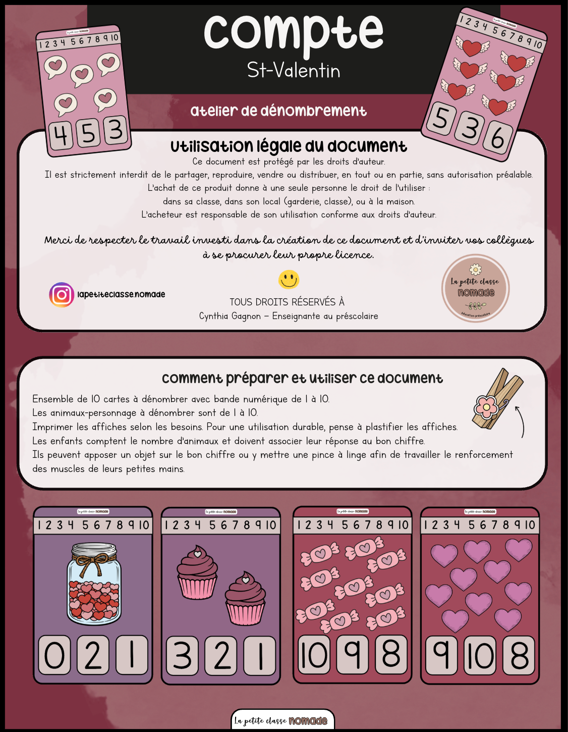 Atelier - Compte - St-Valentin