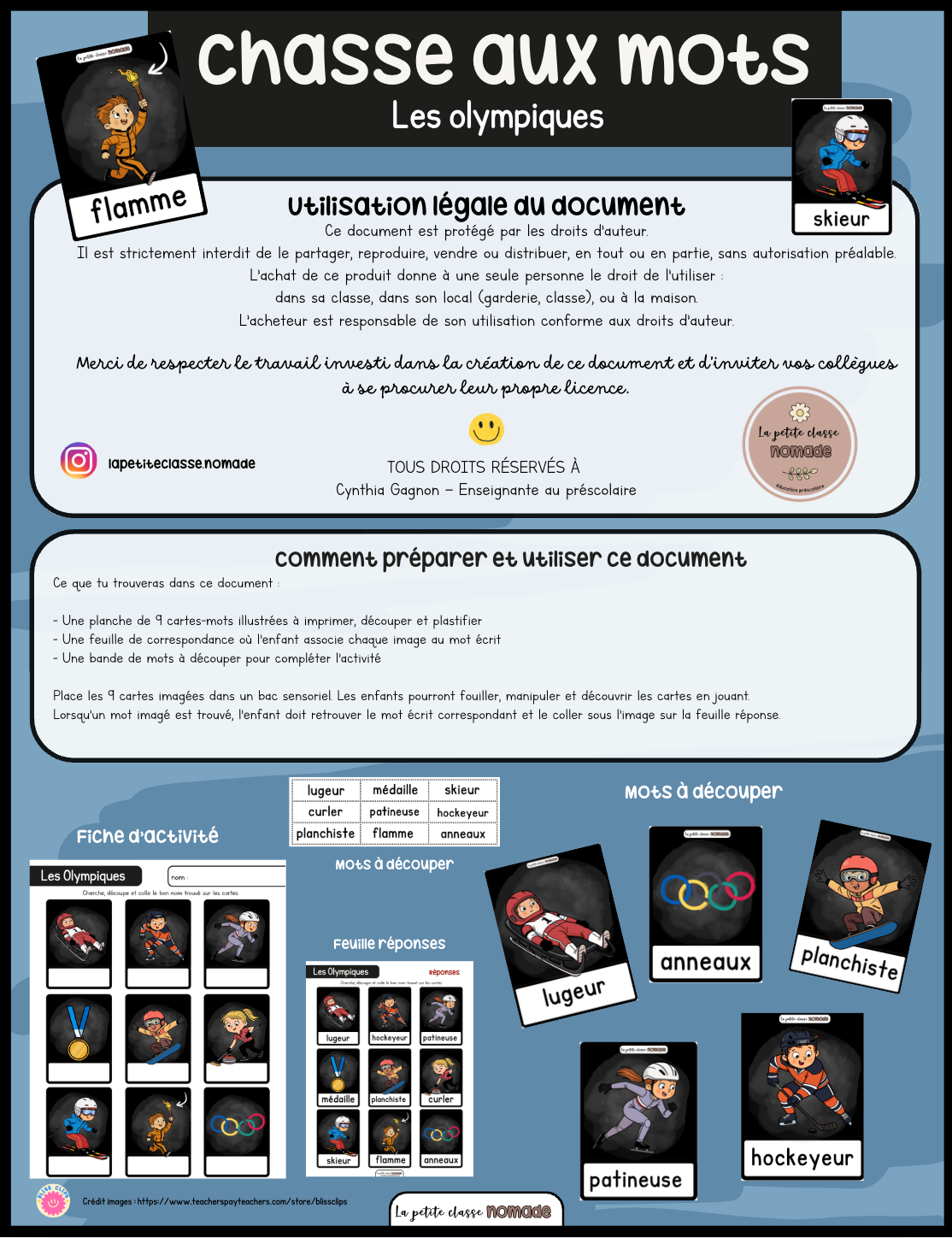 Atelier - Chasse aux mots Olympiques