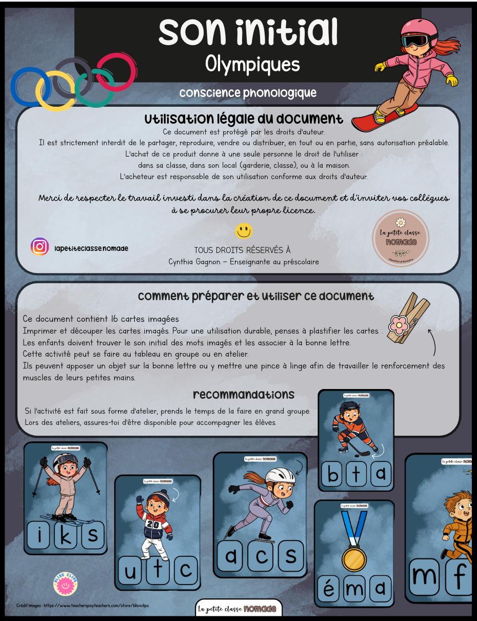 Atelier - Son initial - Olympiques