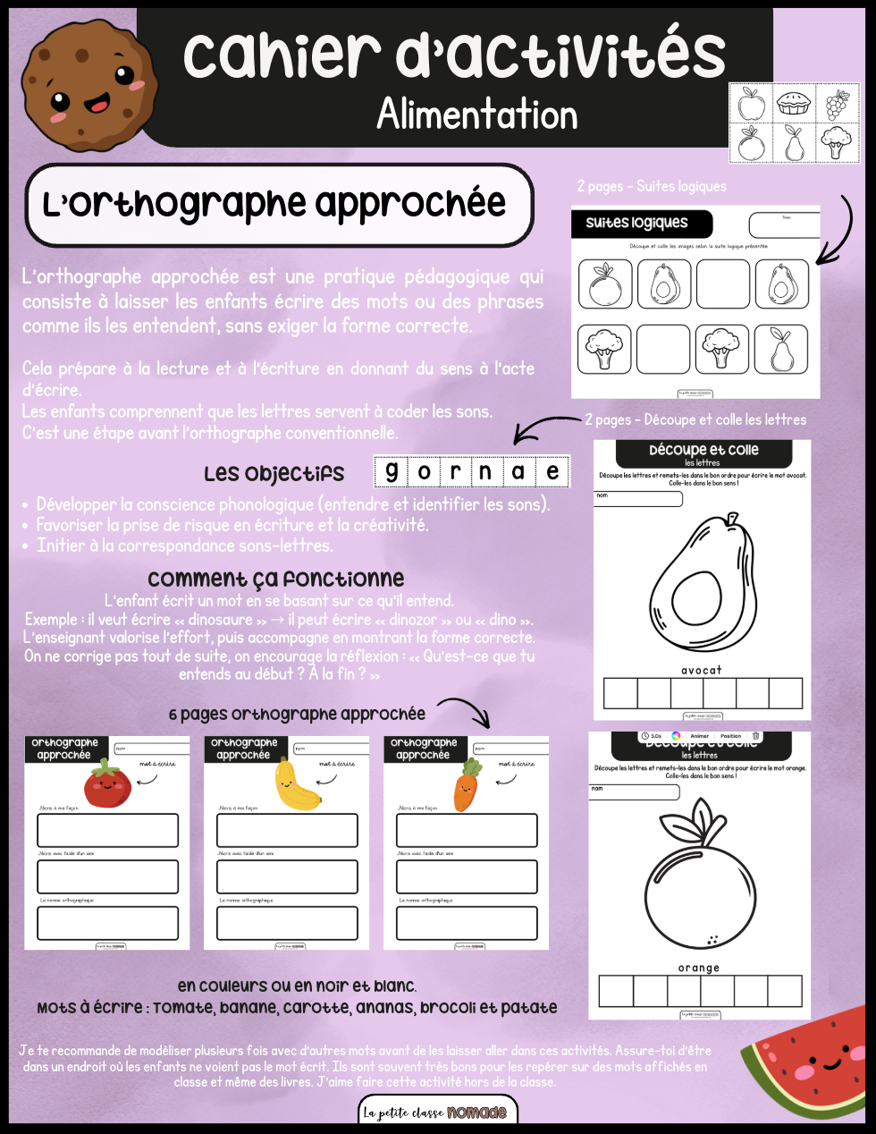 Cahier d'activités - Santé et alimentation