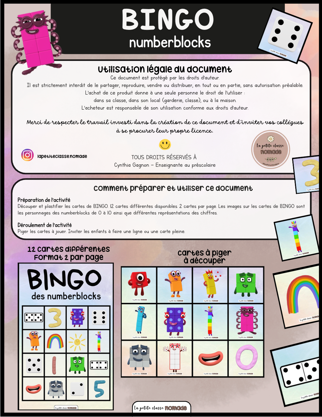 BINGO des Numberblocks