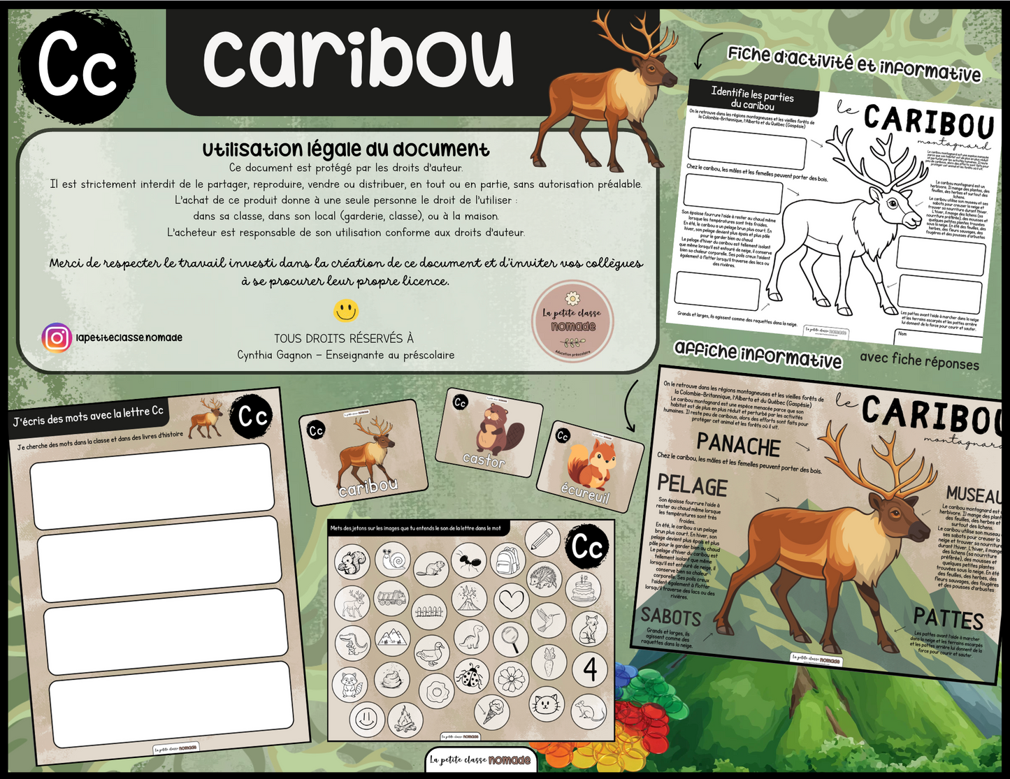 Lettre Cc - Caribou