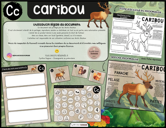Lettre Cc - Caribou
