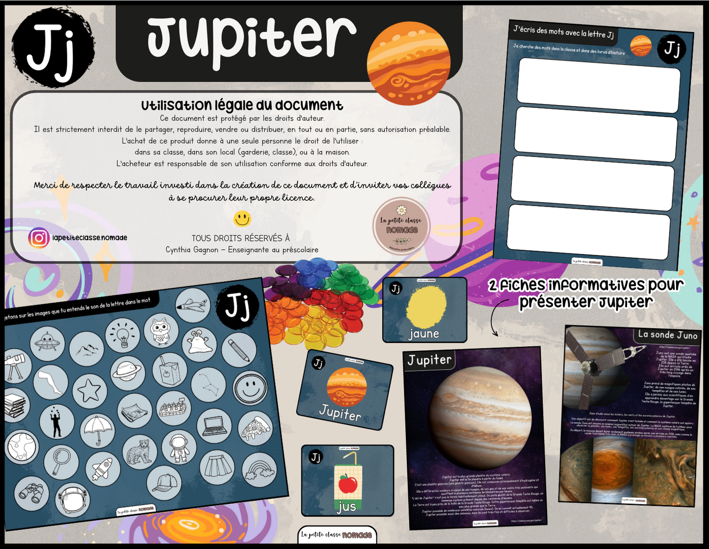 Lettre Jj - Jupiter