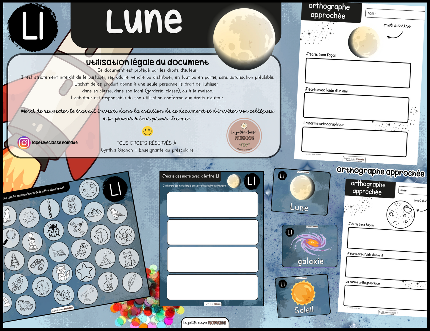 Lettre Ll - Lune
