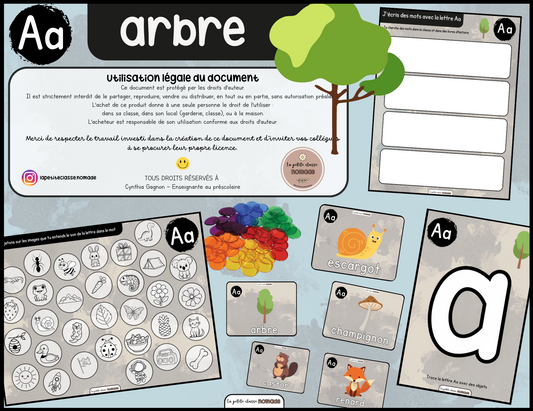 Lettre Aa - Arbre