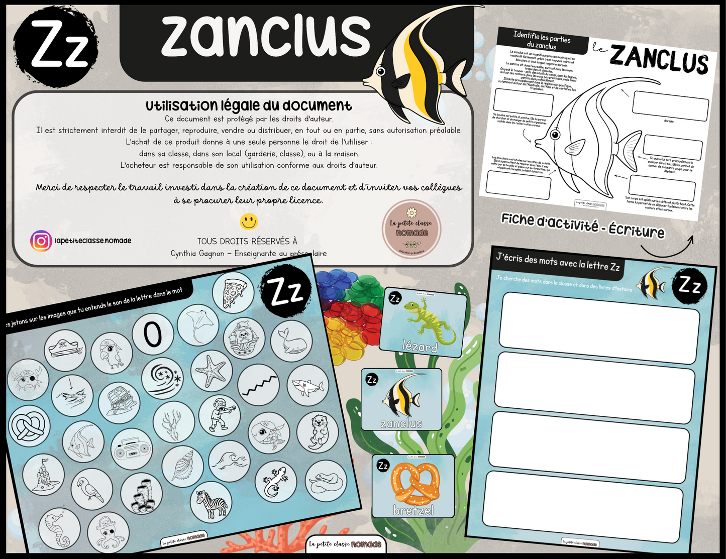 Lettre Zz - Zanclus