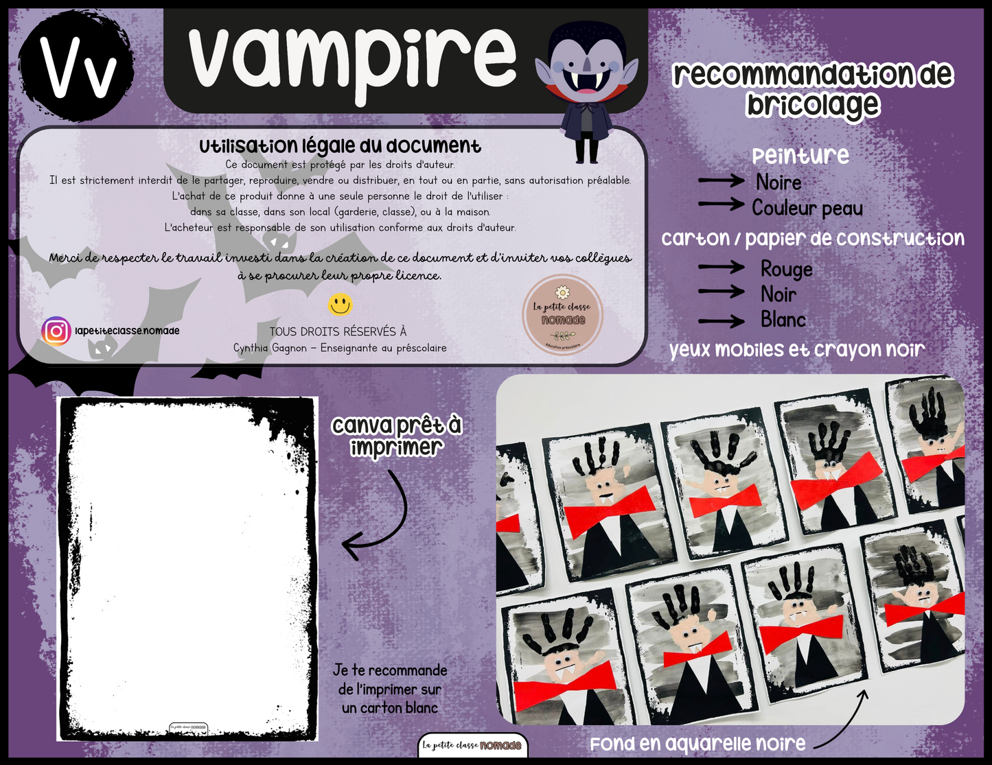 Lettre Vv - Vampire