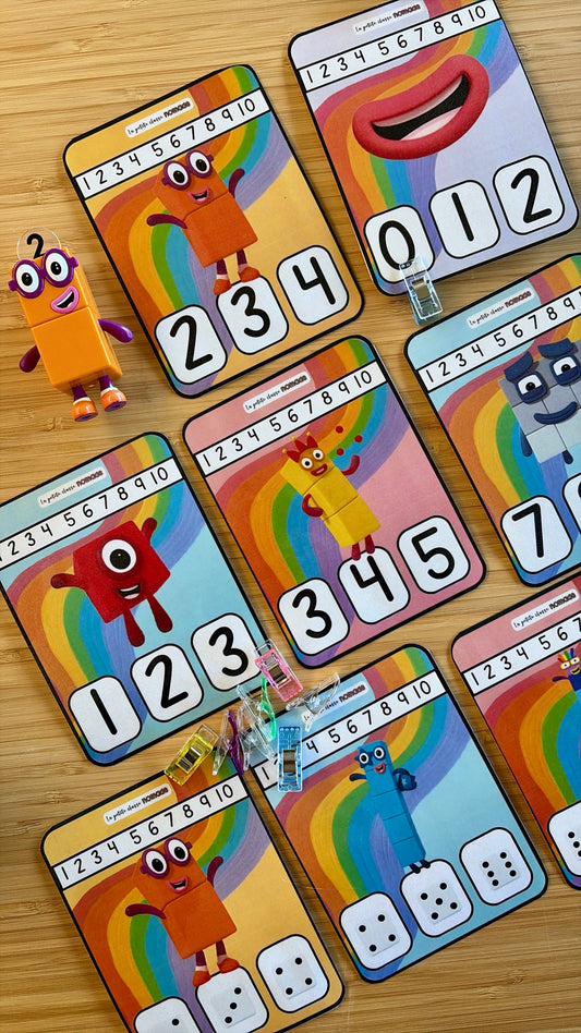 Cartes - Compte les Numberblocks