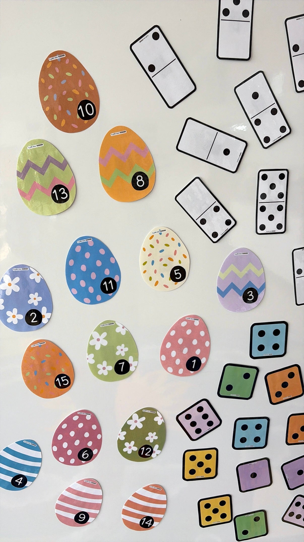Oeufs de Pâques numérotés