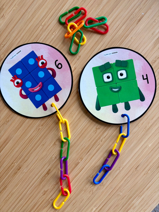 Atelier - Chaines et dénombrement Numberblocks
