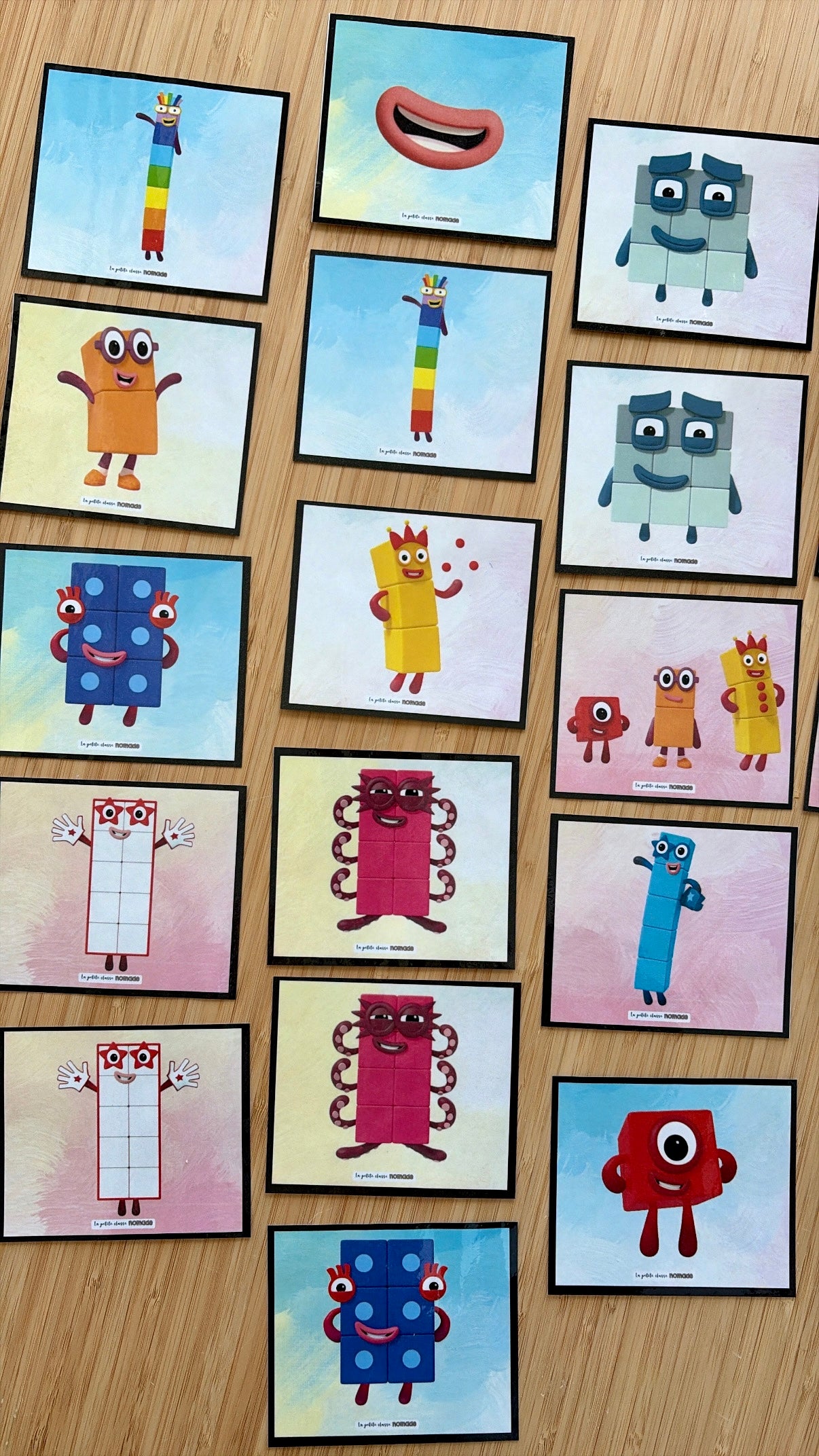 Jeu de mémoire - Numberblocks