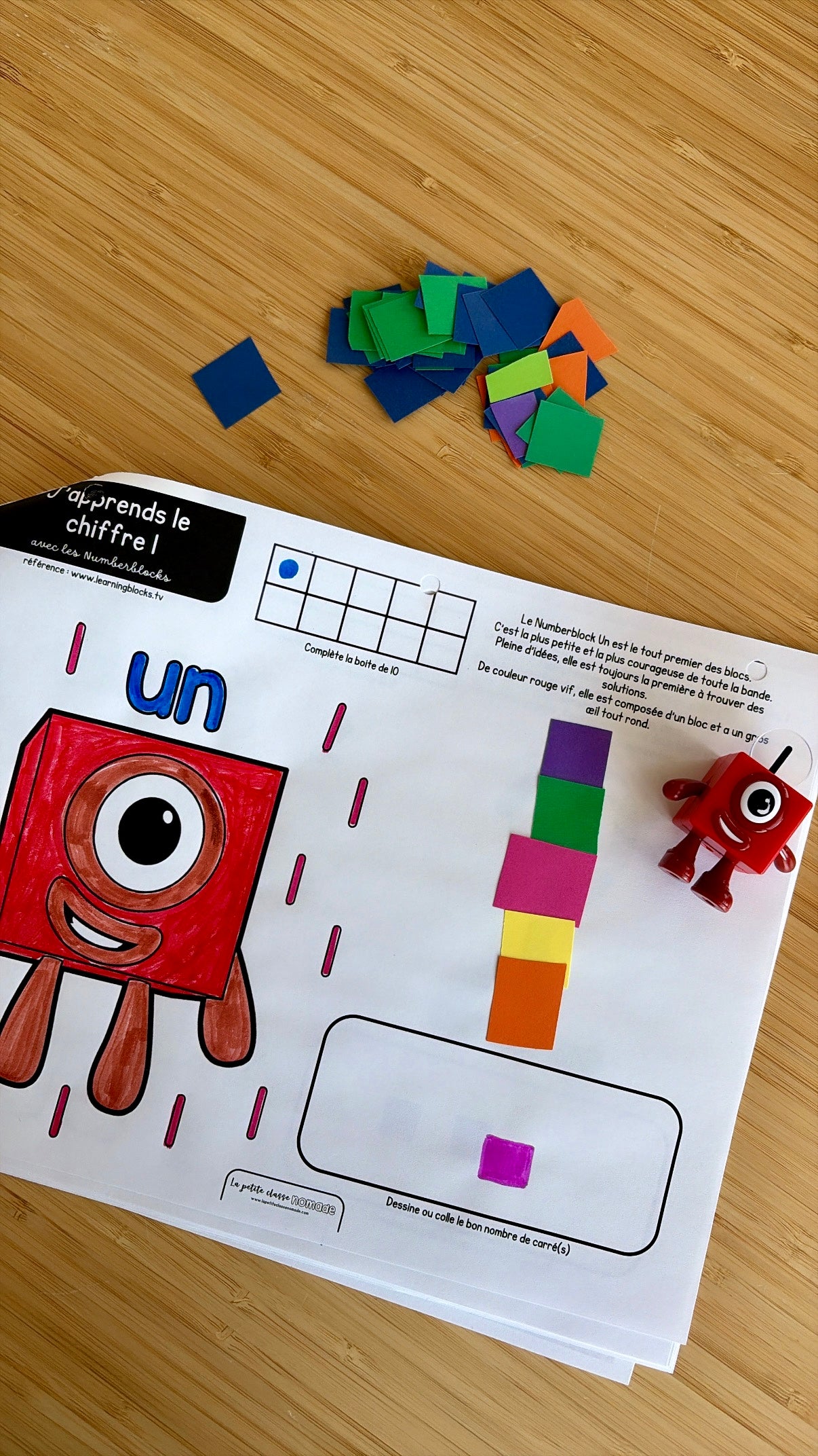 Ensemble de 8 activités-ateliers des Numberblocks