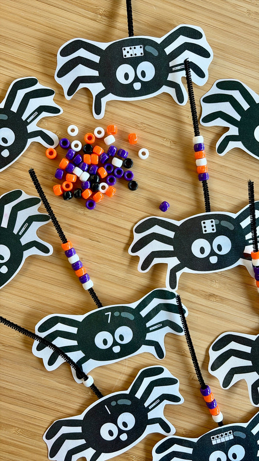 Araignées numérotées - Halloween
