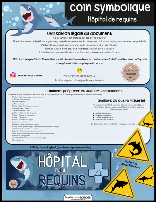 Ensemble - Hôpital de requins et activités/ateliers
