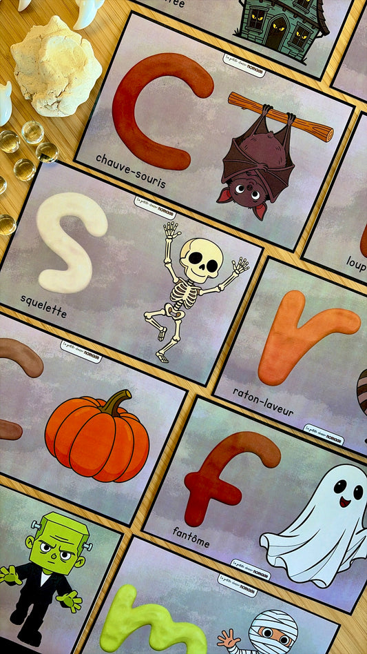 Son initial et pâte à modeler - Halloween