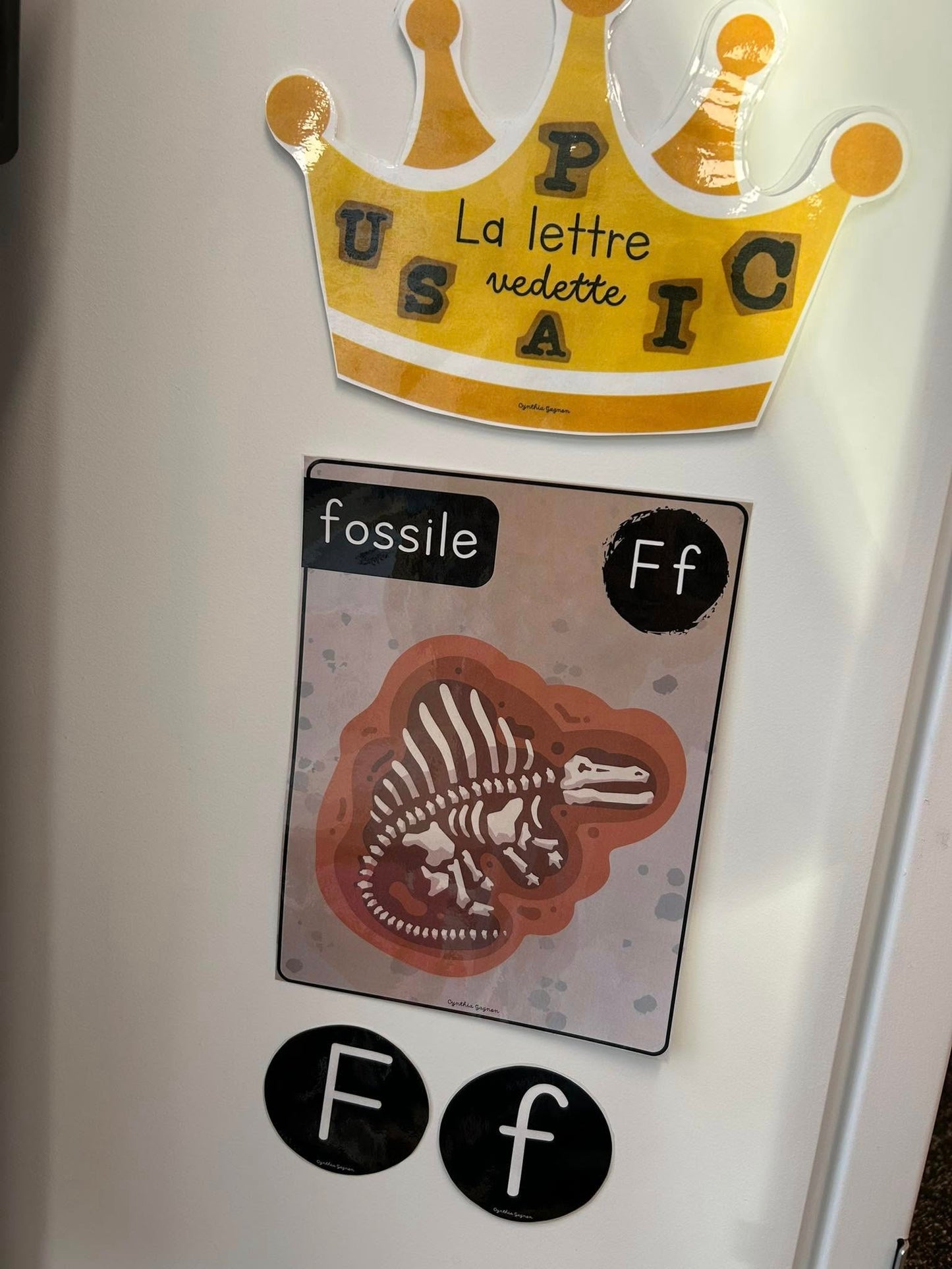 Lettre Ff - Fossile