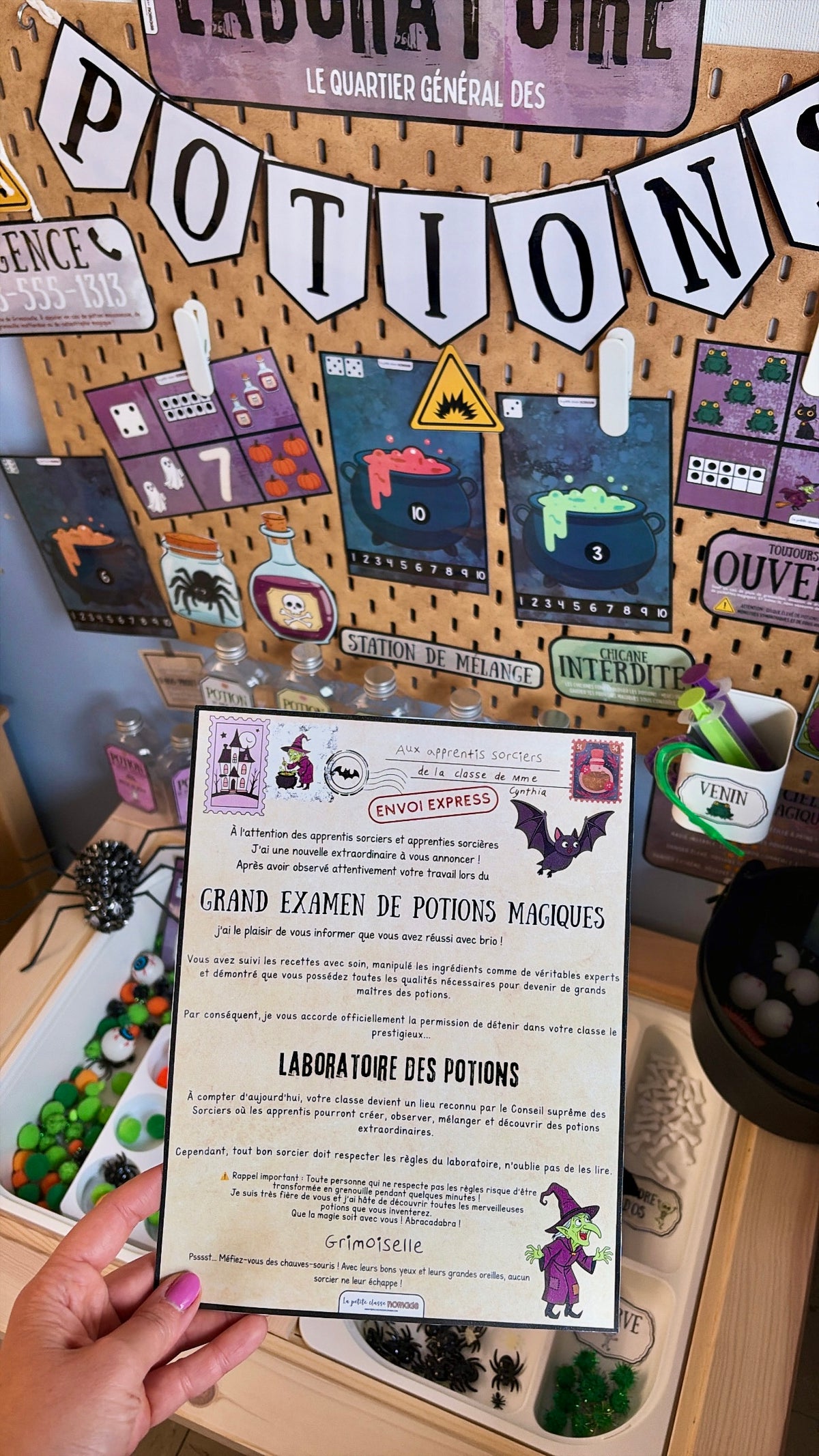 Expérience - Coin symbolique - 3 ateliers