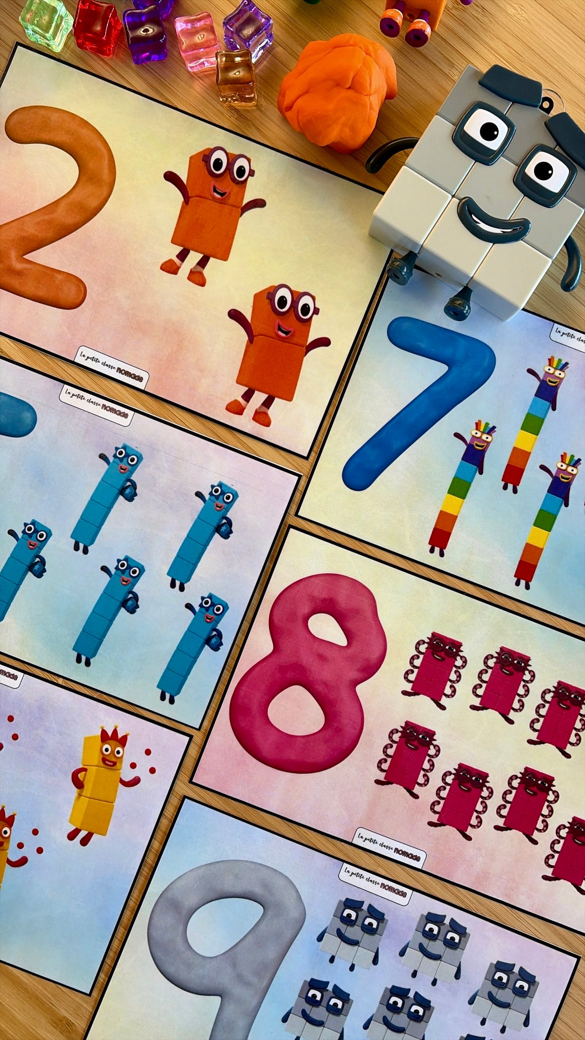 Chiffres et pâte à modeler - Numberblocks
