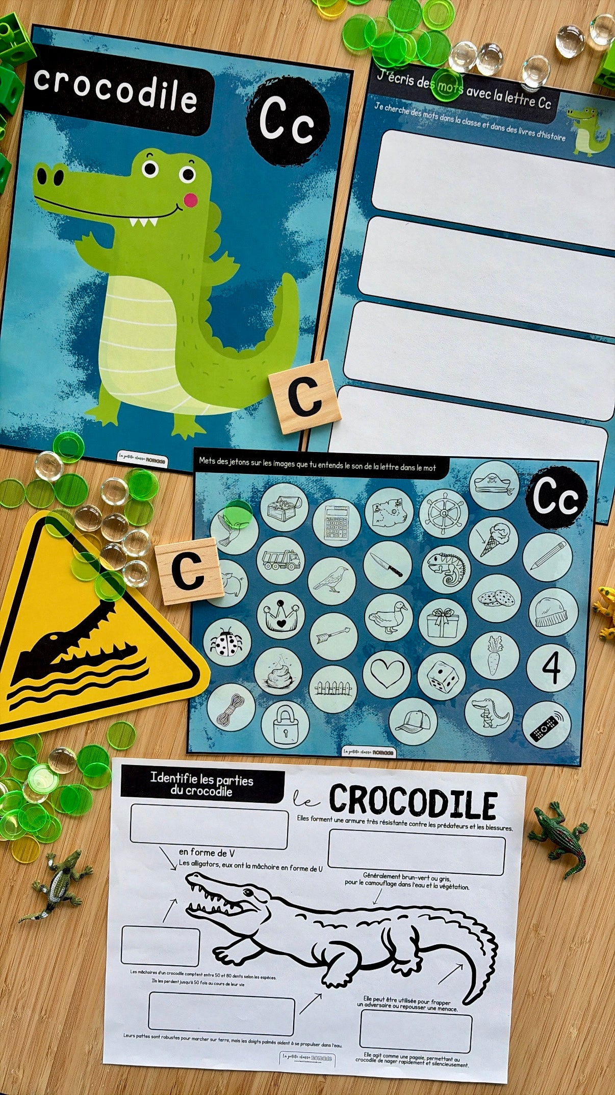 Ensemble 10 activités/ateliers - Crocodiles