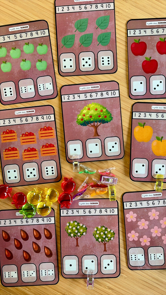 Cartes - Compte les pommes