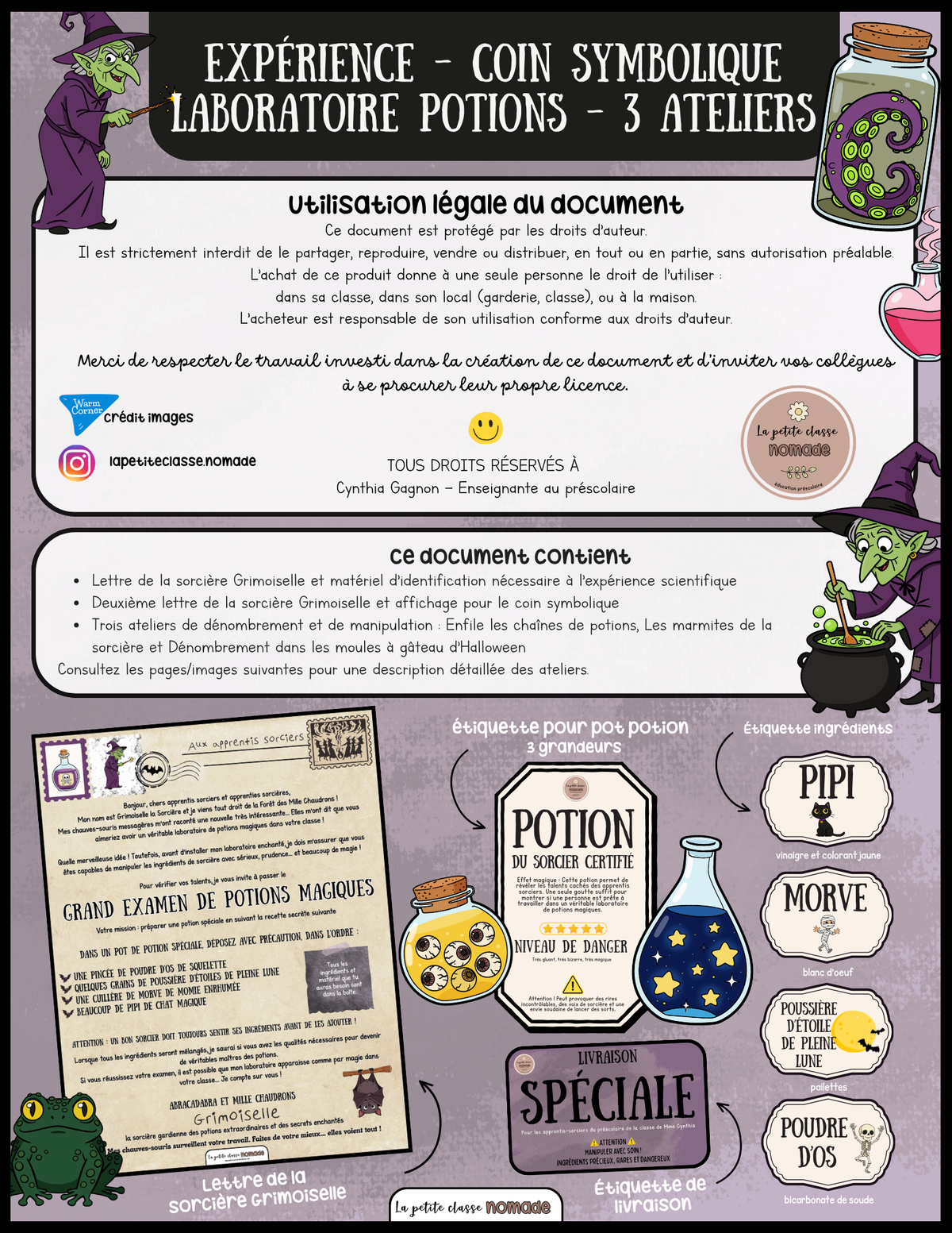 Expérience - Coin symbolique - 3 ateliers