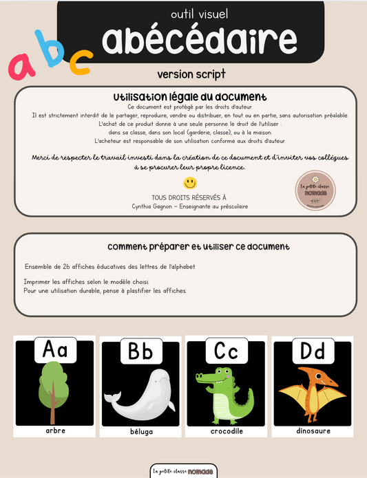 ABCdaire script