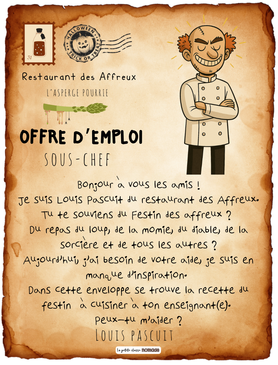 Le festin de ton enseignant / parent