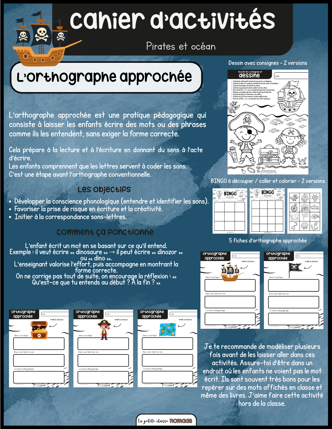 Cahier d'activités - Pirates et océan