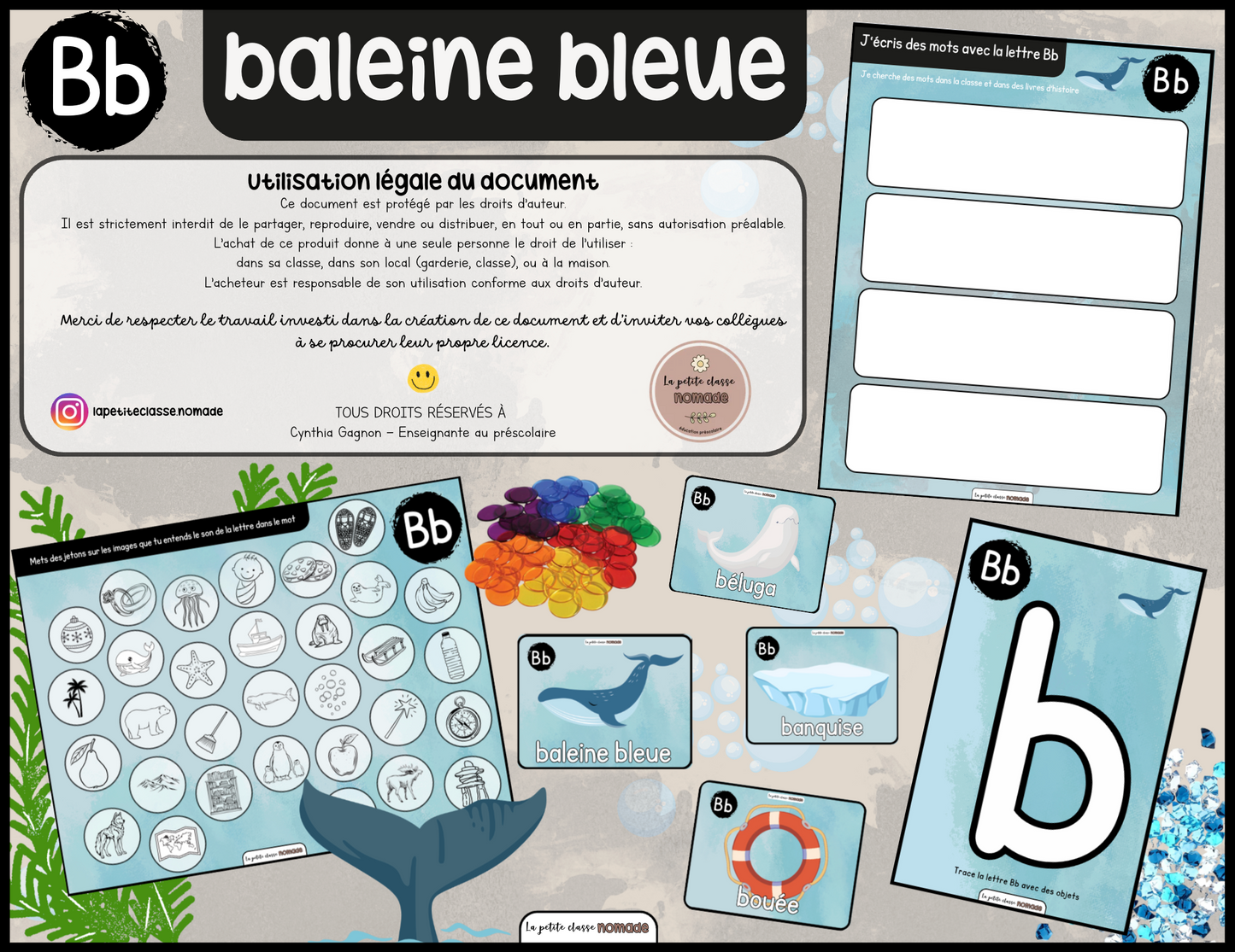 Ensemble - Ateliers de lettres thématique Monde polaire - Yy, Ii, Mm, Bb, Kk