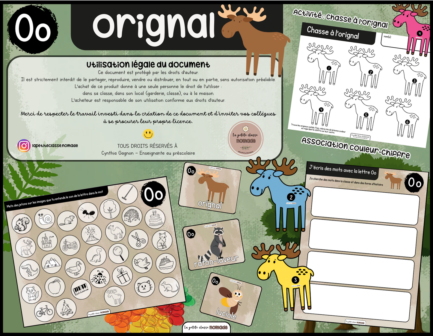 Ensemble - Ateliers de lettres thématique Forêt - Ll, Cc, Oo, Hh, Rr